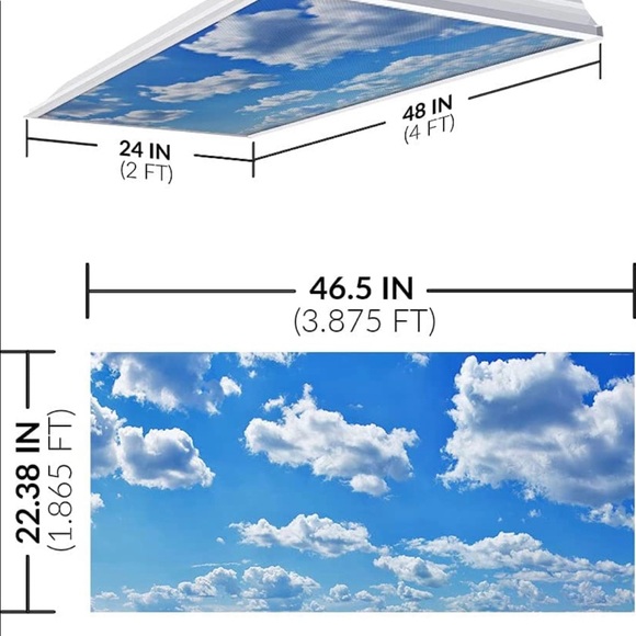 Octo Lights Fluorescent Light Covers for Classroom and Office - Picture 2 of 7